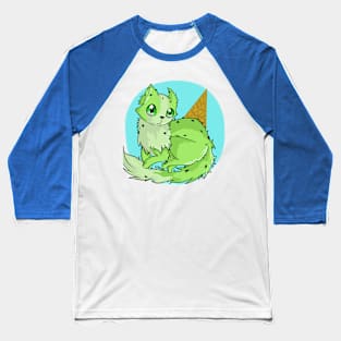 Mint Kitty Baseball T-Shirt